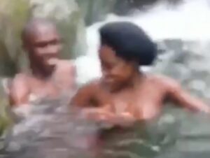 Crazy Tanzania girls fucking in water falls with their boyfriend